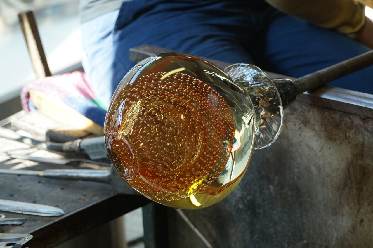 Lavorazione vetro artistico di Murano