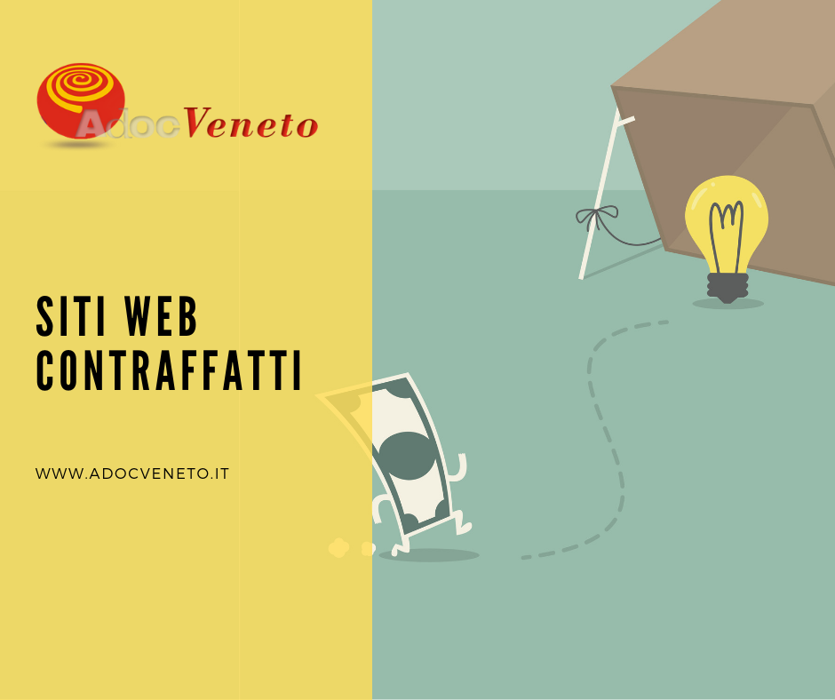 adoc veneto , contraffazione, siti web