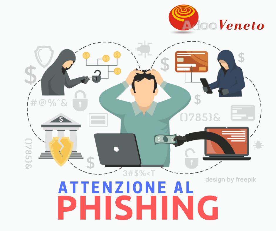 come difendersi dal phishing, cyber truffe email, adoc veneto
