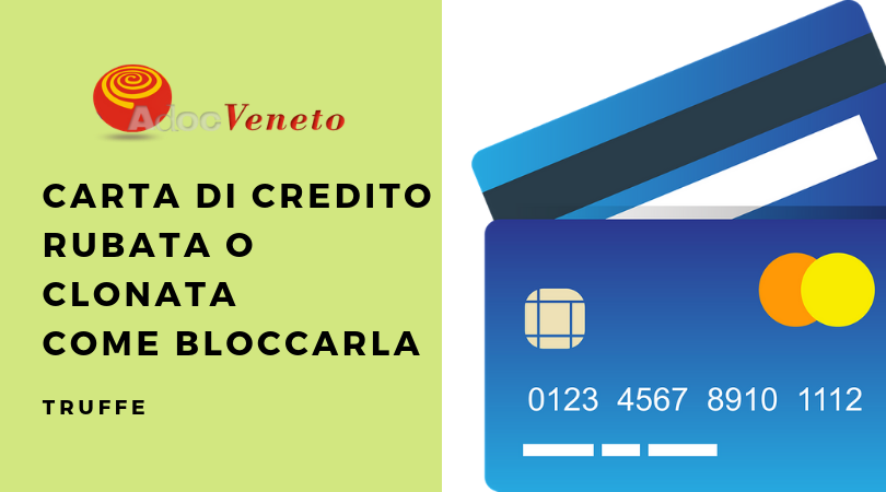 adoc veneto, carte di credico come bloccarle
