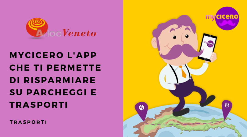 mycicero app per risparmiare sul parcheggio, adocveneto