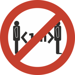 cartello stop distanza