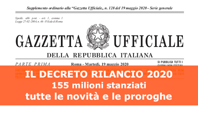 GU Decreto rilancio
