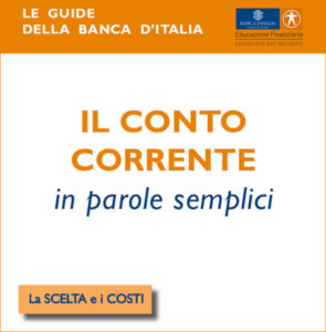Le guide della banca d'Italia: il conto corrente.