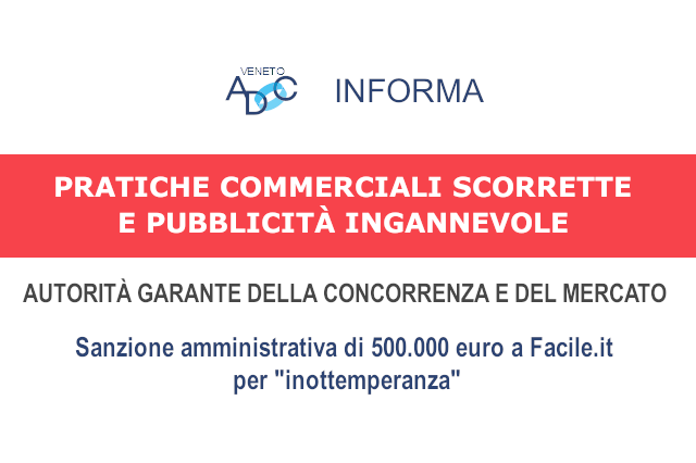 AGCM multa Facile.it