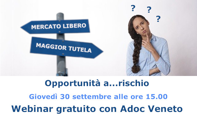 webinar sui rischi del mercato dell'energia