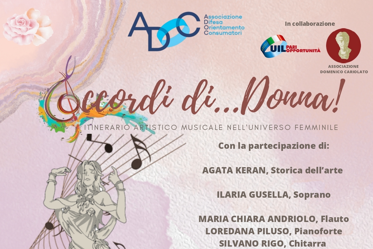 Locandina evento accordi di...donna
