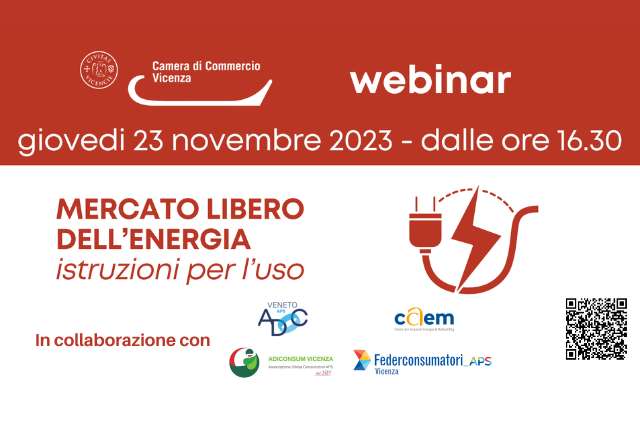 Iscriviti al webinar Mercato libero dell'energia